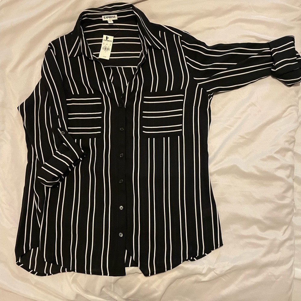 New York and Company Collard Dress Shirt